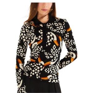 FARM Rio Tucanissimo Long Sleeve Polo NWT